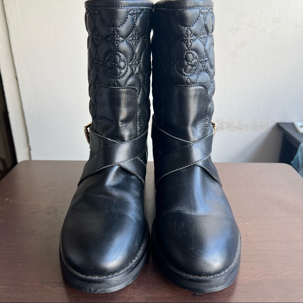 Leather designer Motorcycle Boots